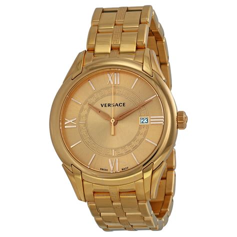 versace mens rose gold plated watch|Versace women watches clearance.